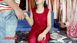 Uw priya warm geneukt door haar neef broer