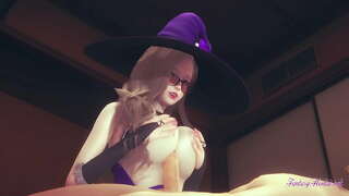 Genshin ប៉ះពាល់ខ្មែណុចនៃទិដ្ឋភា Lisa titjob blowjob និងទម្លាយចូល